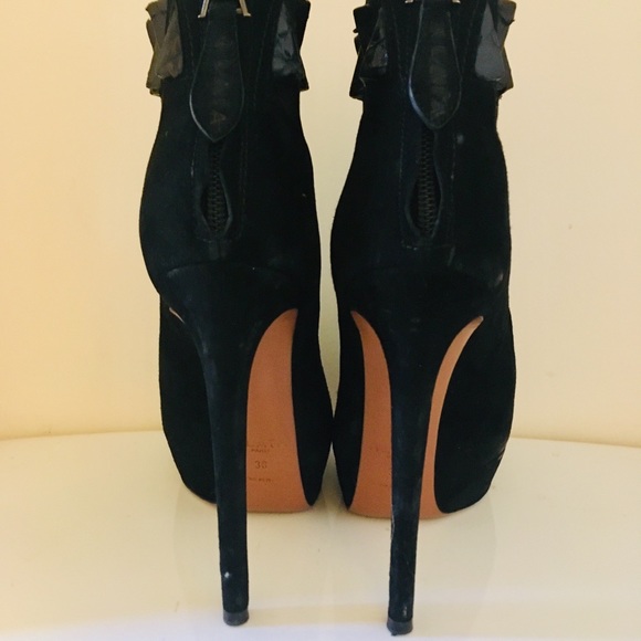 Alaia Paris leather/ snake skin ankle boots sz 6 - Picture 3 of 6